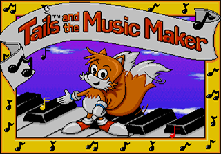 Unou Kaihatsu Series 7 Tails And The Music Maker title screen for Sega Pico